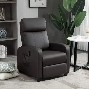 Rosalind Wheeler Ansley Genuine Leather Manual Recliner with Massager Brown 77cm H X 68cm W X 158cm D Rosalind Wheeler Ansley Genuine Leather Manual Recliner with Massager Brown 77cm H X 68cm W X 158cm D