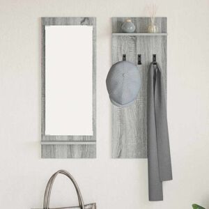 Brayden Studio Wall-Mounted Coat Rack With Shelf 70 X 10 X 90 Cm Grey Sonoma 90cm H X 70cm W X 10cm D Brayden Studio Wall-Mounted Coat Rack With Shelf 70 X 10 X 90 Cm Grey Sonoma 90cm H X 70cm W X 10cm D