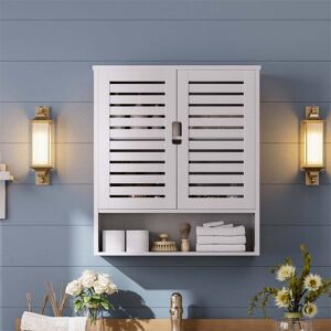 ClassicLiving Aaleeyah Wall Mounted Required Bathroom Cabinet White 66cm H X 59cm W X 19cm D ClassicLiving Aaleeyah Wall Mounted Required Bathroom Cabinet White 66cm H X 59cm W X 19cm D