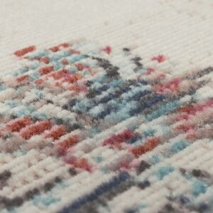 Mistana Ludgera Terrace Short Pile Oriental Design Power Loom Cream/Grey/Blue Indoor/Outdoor Rug Cream/Grey/Blue Round 160cm Mistana Ludgera Terrace Short Pile Oriental Design Power Loom Cream/Grey/Blue Indoor/Outdoor Rug Cream/Grey/Blue Round 160cm