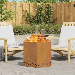 Latitude Run Fire Pit 51 Cm Cold-Rolled Steel Brown 51cm H x 58cm W x 58cm D Latitude Run Fire Pit 51 Cm Cold-Rolled Steel Brown 51cm H x 58cm W x 58cm D