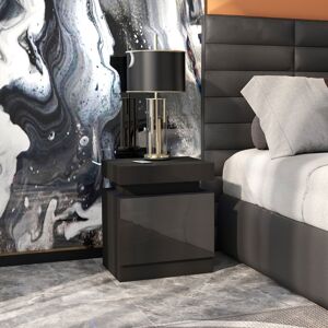 Metro Nightstand Black 52cm H X 45cm W X 35cm D Metro Nightstand Black 52cm H X 45cm W X 35cm D