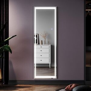 Metro Aluminium Rectangle Mirror White 160cm H X 50cm W X 0cm D Metro Aluminium Rectangle Mirror White 160cm H X 50cm W X 0cm D