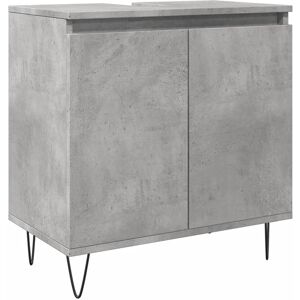 Borough Wharf Bathroom Cabinet Concrete Grey 58X33x60 Cm Engineered Wood Concrete Grey 60cm H X 58cm W X 33cm D Borough Wharf Bathroom Cabinet Concrete Grey 58X33x60 Cm Engineered Wood Concrete Grey 60cm H X 58cm W X 33cm D