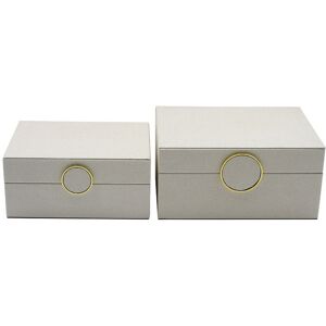 Canora Grey Luxurious Faux Litchi Jewellery Boxes, Storage Decorative Case Gold/White 12.5cm H X 26cm W X 20.5cm D Canora Grey Luxurious Faux Litchi Jewellery Boxes, Storage Decorative Case Gold/White 12.5cm H X 26cm W X 20.5cm D