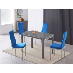Fairmont Park Aadaya 4 - Person Dining Set Blue 4 Fairmont Park Aadaya 4 - Person Dining Set Blue 4