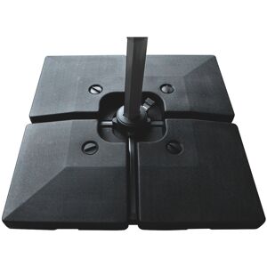 Dakota Fields Pranet Royce 80kg Part Water Filled Base Black 12cm H X 52cm W X 52cm D Dakota Fields Pranet Royce 80kg Part Water Filled Base Black 12cm H X 52cm W X 52cm D