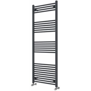 Rebrilliant Wiest Straight Heated Towel Rail Radiator Bathroom Ladder Warmer Anthracite 160cm H x 60cm W x 3cm D Rebrilliant Wiest Straight Heated Towel Rail Radiator Bathroom Ladder Warmer Anthracite 160cm H x 60cm W x 3cm D