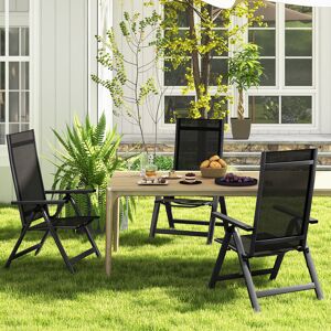 Metro Camalla Mesh Patio Folding Chair Folding Chair Black 107cm H X 58cm D X 72cm W Metro Camalla Mesh Patio Folding Chair Folding Chair Black 107cm H X 58cm D X 72cm W