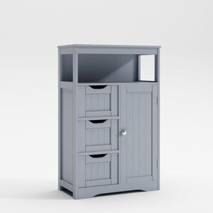 Marlow Home Co. Abiral Bathroom Storage Grey 87cm H X 54.5cm W X 28.7cm D Marlow Home Co. Abiral Bathroom Storage Grey 87cm H X 54.5cm W X 28.7cm D