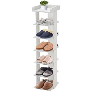 Latitude Run 7 Pair Shoe Rack White 7 Latitude Run 7 Pair Shoe Rack White 7