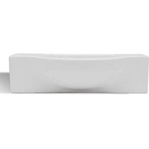 Metro Mariani Ceramic U-Shaped Bathroom Sink White 450mm L X 250mm W X 47.2mm H Metro Mariani Ceramic U-Shaped Bathroom Sink White 450mm L X 250mm W X 47.2mm H