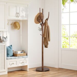 Union Rustic Montegut Solid Wood Freestanding 12 - Hook Coat Rack Brown 182cm H X 42cm W X 42cm D Union Rustic Montegut Solid Wood Freestanding 12 - Hook Coat Rack Brown 182cm H X 42cm W X 42cm D