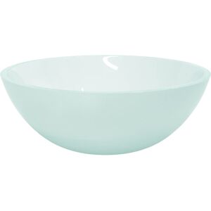 Metro Adaryll Glass Circular Bathroom Sink Blue 500mm L X 370mm W X 140mm H Metro Adaryll Glass Circular Bathroom Sink Blue 500mm L X 370mm W X 140mm H