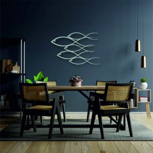 Highland Dunes Hettick 5 Piece Print Silver 75cm H x 50cm W Highland Dunes Hettick 5 Piece Print Silver 75cm H x 50cm W