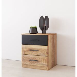 Alpen Home Gilmartin 46cm W Manufactured Wood Bedside Table Black;Brown;Beige 56cm H X 46cm W X 41cm D Alpen Home Gilmartin 46cm W Manufactured Wood Bedside Table Black;Brown;Beige 56cm H X 46cm W X 41cm D