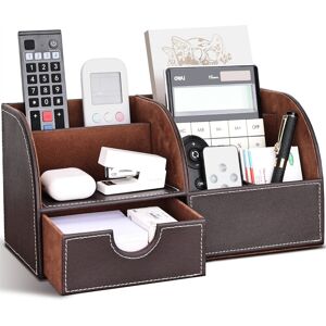 ClassicLiving Aavyn Desk Organiser Brown 14.5cm H X 28cm W X 14.5cm D ClassicLiving Aavyn Desk Organiser Brown 14.5cm H X 28cm W X 14.5cm D