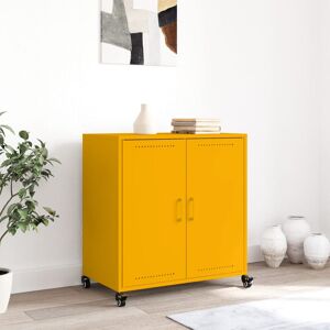 17 Stories Shalethia Storage Cabinet Mustard Yellow 72cm H X 68cm W X 39cm D 17 Stories Shalethia Storage Cabinet Mustard Yellow 72cm H X 68cm W X 39cm D