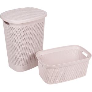 Rebrilliant 2 Piece Laundry Set Pink 23cm H x 54cm W x 32cm D;59cm H x 46cm W x 37cm D;23cm H x 54cm W x 32cm D;59cm H x 46cm W x 37cm D Rebrilliant 2 Piece Laundry Set Pink 23cm H x 54cm W x 32cm D;59cm H x 46cm W x 37cm D;23cm H x 54cm W x 32cm D;59cm H x 46cm W x 37cm D