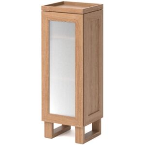 Brayden Studio Mendocino 28Cm W x 78Cm H x 25Cm D Solid Wood Free-Standing Bathroom Cabinet Natural Oak 78cm H X 28cm W X 25cm D Brayden Studio Mendocino 28Cm W x 78Cm H x 25Cm D Solid Wood Free-Standing Bathroom Cabinet Natural Oak 78cm H X 28cm W X 25cm D