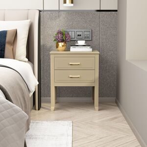 Rosdorf Park Metty Solid + Manufactured Wood Bedside Table Clay 61cm H X 50cm W X 40cm D Rosdorf Park Metty Solid + Manufactured Wood Bedside Table Clay 61cm H X 50cm W X 40cm D