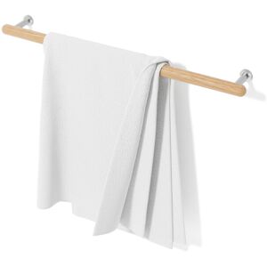 17 Stories Iklakh 68cm Wall Mounted Towel Rail Oak 3cm H X 68cm L X 9cm D 17 Stories Iklakh 68cm Wall Mounted Towel Rail Oak 3cm H X 68cm L X 9cm D