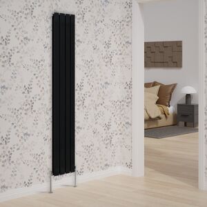 NRG Vertical Double Flat Panel Radiators Black 1800cm H x 272cm W x 52cm D NRG Vertical Double Flat Panel Radiators Black 1800cm H x 272cm W x 52cm D