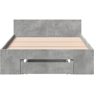 Alpen Home Bed Frame Concrete Grey 90 x 190cm Alpen Home Bed Frame Concrete Grey 90 x 190cm