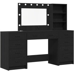 Brayden Studio Set Of 3 Engineered Wood Standard Black Oak 135cm H X 101.6cm W X 41cm D Brayden Studio Set Of 3 Engineered Wood Standard Black Oak 135cm H X 101.6cm W X 41cm D