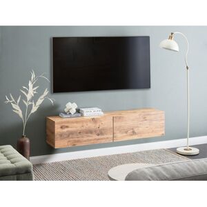 17 Stories Wall Mounted TV Stand GLADSTONE Brown 30cm H x 140cm L x 40cm W 17 Stories Wall Mounted TV Stand GLADSTONE Brown 30cm H x 140cm L x 40cm W