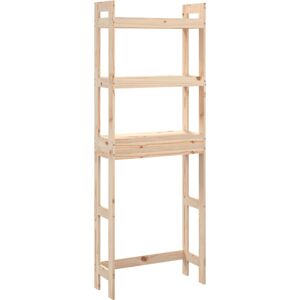 ClassicLiving Alarice 63Cm W x 171Cm H x 26Cm D Solid Wood Free-Standing Bathroom Shelves Oak 171cm H X 63cm W X 26cm D ClassicLiving Alarice 63Cm W x 171Cm H x 26Cm D Solid Wood Free-Standing Bathroom Shelves Oak 171cm H X 63cm W X 26cm D