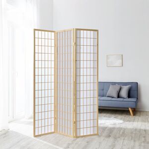 World Menagerie Room Divider Sawtelle Screen Partition Shoji Room Divider Wood White/Natural Wood 175cm H X 132cm W X 2.2cm D World Menagerie Room Divider Sawtelle Screen Partition Shoji Room Divider Wood White/Natural Wood 175cm H X 132cm W X 2.2cm D