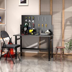 Borough Wharf 126.49cm W Steel Top Workbench Black 10cm H X 126.49cm W X 76.5cm D Borough Wharf 126.49cm W Steel Top Workbench Black 10cm H X 126.49cm W X 76.5cm D