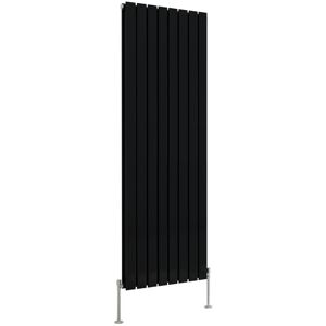 NRG Vertical Double Flat Panel Radiators Black 1600cm H x 544cm W x 52cm D NRG Vertical Double Flat Panel Radiators Black 1600cm H x 544cm W x 52cm D