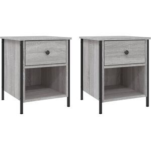 Borough Wharf Litvak 1 Drawer Bedside Table Grey Sonoma 50cm H X 40cm W X 42cm D Borough Wharf Litvak 1 Drawer Bedside Table Grey Sonoma 50cm H X 40cm W X 42cm D
