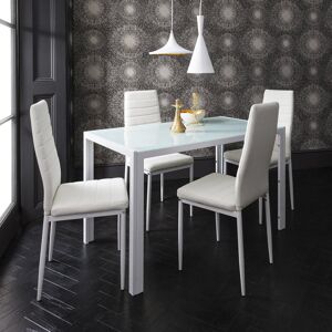 Latitude Run Gorge 4 - Person Dining Set White 4 Latitude Run Gorge 4 - Person Dining Set White 4