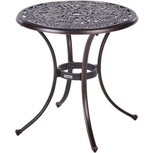 Astoria Grand Hewes Round 2 - Person 26.8cm L Outdoor Bistro Table Brown Astoria Grand Hewes Round 2 - Person 26.8cm L Outdoor Bistro Table Brown