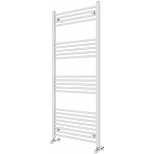Rebrilliant Wiest Straight Heated Towel Rail Radiator Bathroom Ladder Warmer White 140cm H x 60cm W x 3cm D Rebrilliant Wiest Straight Heated Towel Rail Radiator Bathroom Ladder Warmer White 140cm H x 60cm W x 3cm D
