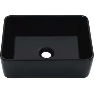 Belfry Bathroom Radu Ceramic Countertop Basin Black 13cm H x 40cm W x 30cm D Belfry Bathroom Radu Ceramic Countertop Basin Black 13cm H x 40cm W x 30cm D
