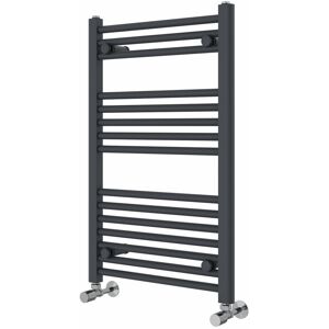 Rebrilliant Wiest Straight Heated Towel Rail Radiator Bathroom Ladder Warmer Anthracite 80cm H x 50cm W x 3cm D Rebrilliant Wiest Straight Heated Towel Rail Radiator Bathroom Ladder Warmer Anthracite 80cm H x 50cm W x 3cm D