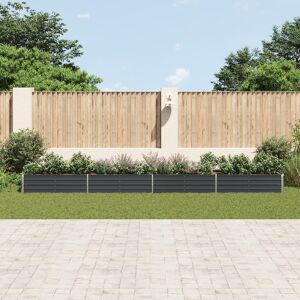 Freeport Park Edmund Metal Raised Flower Bed Anthracite 45cm H x 80cm W x 600cm L Freeport Park Edmund Metal Raised Flower Bed Anthracite 45cm H x 80cm W x 600cm L