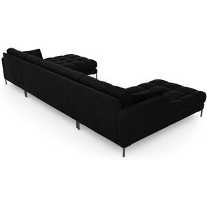 Canora Grey Adoraim Left Hand Facing Sectional Black/Black 75cm H X 383cm W X 185cm D Canora Grey Adoraim Left Hand Facing Sectional Black/Black 75cm H X 383cm W X 185cm D