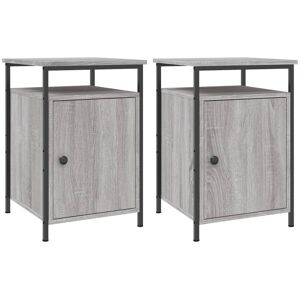 Borough Wharf Gibby Bedside Table Grey Sonoma 60cm H X 40cm W X 42cm D Borough Wharf Gibby Bedside Table Grey Sonoma 60cm H X 40cm W X 42cm D