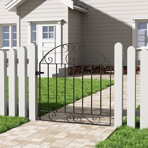 Ophelia & Co. Kaliyah Garden 3’ x 3’ (0.9m x 1m) Metal Gate Black 85cm W X 90cm H X 0cm D Ophelia & Co. Kaliyah Garden 3’ x 3’ (0.9m x 1m) Metal Gate Black 85cm W X 90cm H X 0cm D
