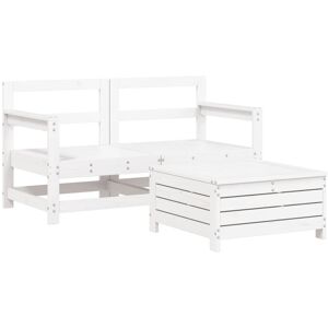 Alpen Home 3 Piece Garden Sofa Set Solid Wood Pine White 70.5cm H X 66cm W X 62cm D Alpen Home 3 Piece Garden Sofa Set Solid Wood Pine White 70.5cm H X 66cm W X 62cm D