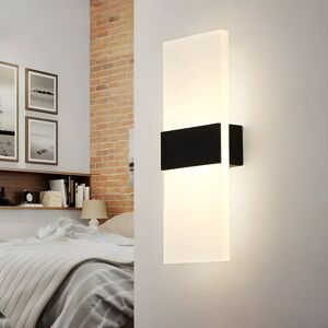 Metro Chettan Aluminium 12W LED Wall Light – Modern Acrylic Up/Down Wall Sconce in Matt Black, Brushed Gold & Brushed Silver, for Bedroom, Living Room & Cor Matte Black 27cm H X 10cm W X 4.5cm D Metro Chettan Aluminium 12W LED Wall Light – Modern Acrylic Up/Down Wall Sconce in Matt Black, Brushed Gold & Brushed Silver, for Bedroom, Living Room & Cor Matte Black 27cm H X 10cm W X 4.5cm D