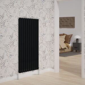 NRG Vertical Double Flat Panel Radiators Black 1600cm H x 680cm W x 52cm D NRG Vertical Double Flat Panel Radiators Black 1600cm H x 680cm W x 52cm D