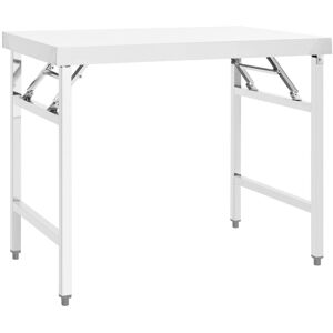 Dakota Fields Bruckmann Folding Stainless Steel Camping Table 80cm H x 100cm W x 60cm D Dakota Fields Bruckmann Folding Stainless Steel Camping Table 80cm H x 100cm W x 60cm D