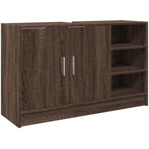 Brayden Studio Breaden 90cm W x 55cm H x 29cm D Under Sink Cabinet Brown oak look 55cm H X 90cm W X 29cm D Brayden Studio Breaden 90cm W x 55cm H x 29cm D Under Sink Cabinet Brown oak look 55cm H X 90cm W X 29cm D