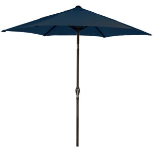 LG Soleil Crank And Tilt Parasol Navy Blue 270cm W X 270cm D LG Soleil Crank And Tilt Parasol Navy Blue 270cm W X 270cm D